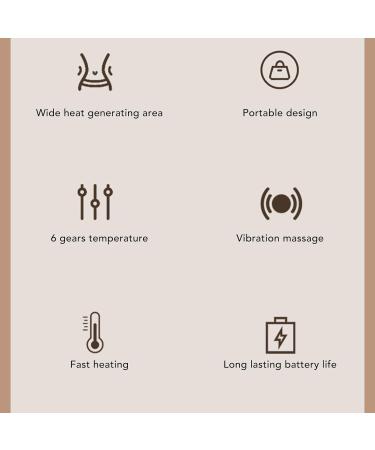 Portable USB Heating Pillows for Cramps & Back Pain | Adjustable Hot Compress & Vibration Relief | Ideal Gifts for Women & Girls - Buy Online on GoSupps.com