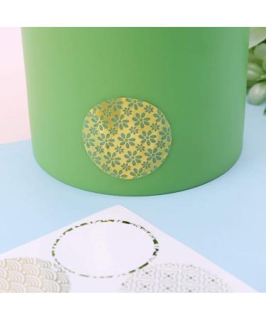 Zaagot Golden Round Geometry Handmade Cake Packaging Sealing Label Sticker for Gift - Buy Online on GoSupps.com