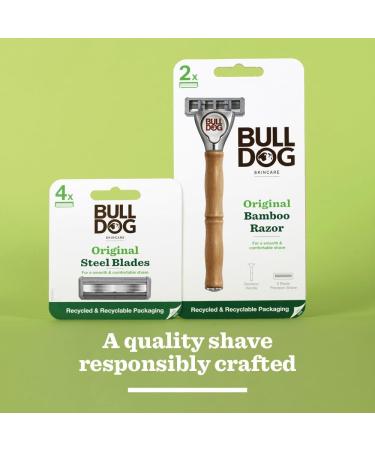 Bulldog Skincare Original Bamboo Razor - Premium Sustainable Grooming Tool - Buy Online on GoSupps.com