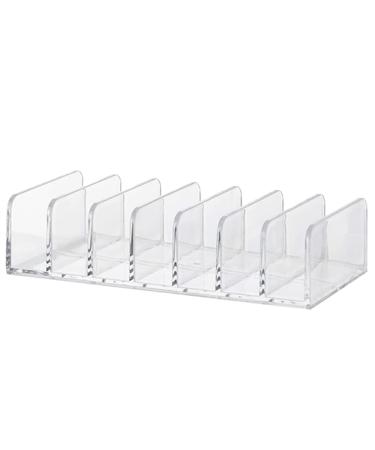 Plastic Eyeshadow Makeup Organizer 7 Cell Cosmetic Storage for Cosmetic Eyeshadow Bathroom Countertop Vanity Cosmetic Organizer