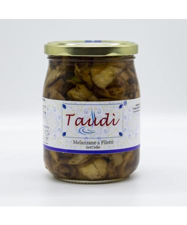 Taud Eggplant fillets in oil - Mediterranean taste with every bite - Italian artisanal preserves 500g