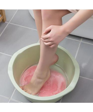 Shower Foot & Back Scrubber Mat | Anti-Slip Green Foot Muff Cleaner & Massage Device for Ultimate Bath Relaxation - Buy Online on GoSupps.com
