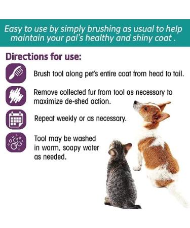 Posh Pooch Deshedding Cat Brush Tool Bladeless Deshedding Malting Cat Deshedder Kitten Brush Tool To Remove Loose Hair & Help Cat Shedding & Malting Safe Alternative to Sharp Blades - Buy Online on GoSupps.com