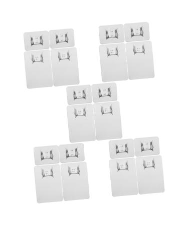 VILLCASE 20 pcs Palette Stick Scraper Cosmetic Ring False Nail Tips Resin Nail Art Ring Nail Art Dish Makeup Gadgets Nail Plates Polish Mixing Tray Hand Tray Stainless Steel Make up Gel