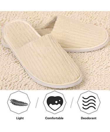 High-Quality Disposable Universal Slippers - 5 Pairs Anti-Slip Coral Fleece Guest Shoes for Hotels & Parties - Size 40/41 EU - Buy Online on GoSupps.com