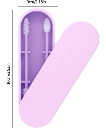 Silicone Cotton Swabs - Reusable Q-Tips for Gentle Cleaning | BPA-Free Washable Mini Swabs in Purple for Kids & Adults - Buy Online on GoSupps.com