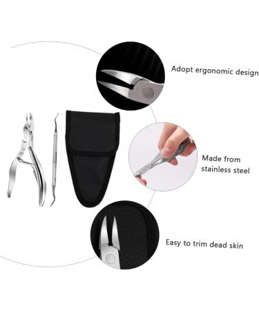 Ipetboom Pedicure Tool 1 Set Manicure 2-piece Set Finger Pliers Pedicure Clippers Nail Care Tool Nail Cuticle Tool Trimmer Fingernail Clipper Stainless Steel Nail Clippers Double Head - Buy Online on GoSupps.com