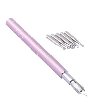 1 Set Nail Art Fountain Pen Brush with Replacement Accessories - Manicure Painting Pens & Nail Design Tools (Pink) - Buy Online on GoSupps.com