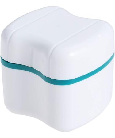 MILISTEN Denture Case with Sieve - Green Storage Box for Teeth & Rinsing Basket | Durable Travel Denture Cup with Lid - Buy Online on GoSupps.com