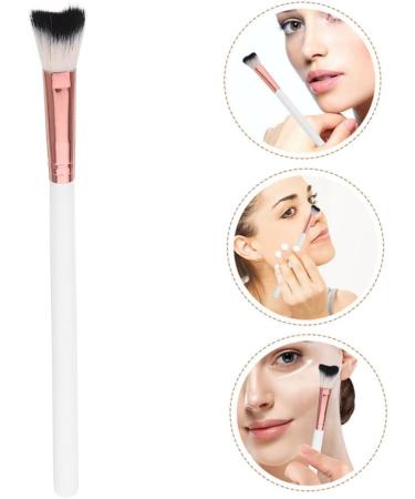 HONMEET Fish Tail Brush Blush Brush Nose Shadow Brush Women Makeup Brush Powder Makeup Brush Foundation Brush Brushes for Nose Makeup Brush for Nose Contour Cosmetic White Highlight Miss 18.50X1.00X1.00CM White - Buy Online on GoSupps.com