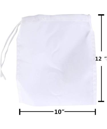 LERORO 2-Pcs Reusable Nut Milk Bag for Almond Milk & Cold Brew Coffee - Large 10 x 12 Inches Nylon Mesh Cheesecloth Strainer Bag - Buy Online on GoSupps.com