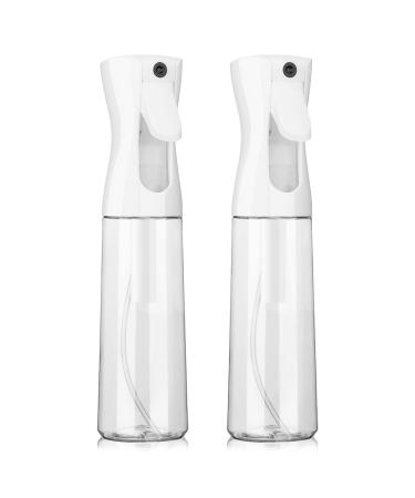 2 Packs Hair Spray Bottle 6.7 ounce/200ml Empty Continuous Water Oil Sprayer Bottle Ultra Fine Mister Sprayer Propellant Free for Cooking Cleaning Hairstyling Skin Care & Plant Spraying (Clear) Clear 200ML