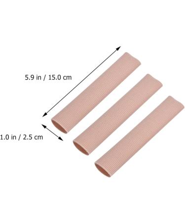 Healeved 15pcs Gel Toe Separators with Pressure Relief - Breathable Fabric Sleeves for Hammertoes, Bunions, and Toe Spreading - Pink (15X2.5X2.5CM) - Buy Online on GoSupps.com
