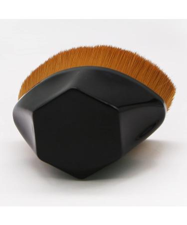 Buy Kanuo Flat Top Kabuki Makeup Brush for Liquid & Powder - Hexagon Face Blush Brush (Black) - International Shipping Available - Buy Online on GoSupps.com