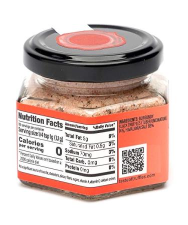 Black Truffle Himalayan Pink Salt 3.7 oz - Premium Burgundy Black Winter Truffles (Tuber Uncinatum) - Gourmet Food Condiment, NON-GMO, Vegan & Vegetarian Friendly - Buy Online on GoSupps.com