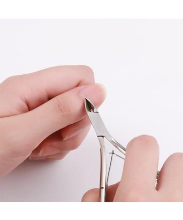 Premium 2-Part Nail Skin Pliers & Dead Skin Fork Set - Stainless Steel Nail Cutter for Perfect Toenail & Nail Care - Buy Online on GoSupps.com