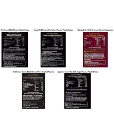 Sensations Exotic Flavours Crisps Box - 7 Bags | Taste Around the World - Buy Online on GoSupps.com