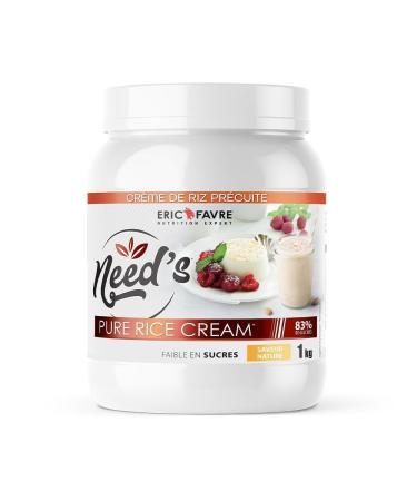 Pure Rice Cream - Need's Pure Rice Cream - Rice Cream - 1kg Jar - 100% Rice Cream, Source of Carbohydrates - 80% Carbohydrate