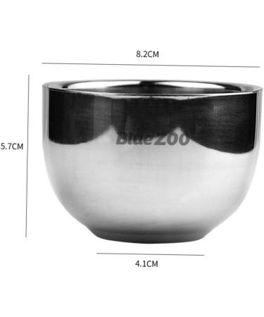Minkissy 3-Part Shaving Set - Stainless Steel Bowls & Brushes for Beard Care | Best Shaving Accessories Online - Buy Online on GoSupps.com