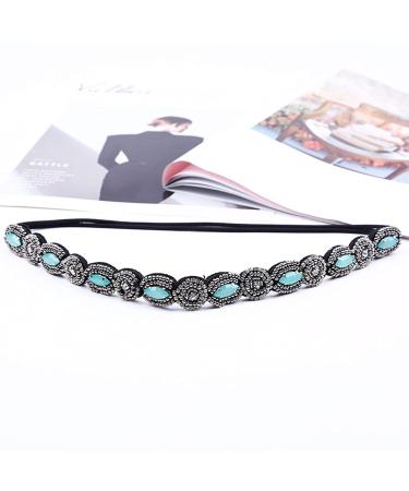 Strass Hair Bands - 3 Pieces Crystal Rhinestone Head Chains | Vintage Elastic Hair Accessories for Women & Girls - Buy Online on GoSupps.com