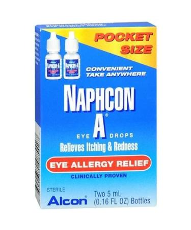 Naphcon-A Eye Allergy Relief Eye Drops, 5ml (0.16 floz), 2-Pack