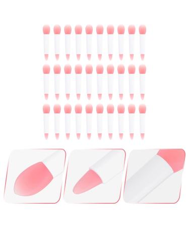FOMIYES 30pcs Lip & Eyeshadow Brush Set - Versatile Lip Balm & Gloss Applicators with Cover - Perfect Makeup Tools in Pink - Buy Online on GoSupps.com