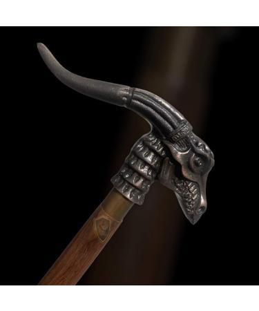 Rj.Artis Gentlemen Walking Stick Antique Dragon Head Handle Nautical Wooden Walking Cane Dragon Walking Stick - Buy Online on GoSupps.com