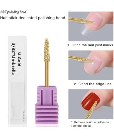 TQUXNGA Nail Drill Bits Tungsten Steel Nail Art Manicure Drill Bits Electric Pedicure Manicure Grinding hing Accessory 136 - Buy Online on GoSupps.com