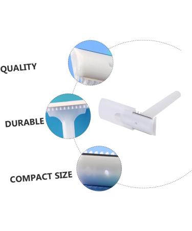 Angoily 50-Piece One-Way Skin Knife Tools for Men - Professional Hair Razor for Arm & Leg Pedicure & Leather Care | Durable ABS White - Buy Online on GoSupps.com