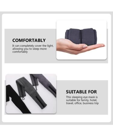 FOMIYES Soft Blindfold Sleep Eye Patch - Comfortable Eye Pillow & Mask for Kids - Travel-friendly Grey Sleep Shade Cover - Buy Online on GoSupps.com