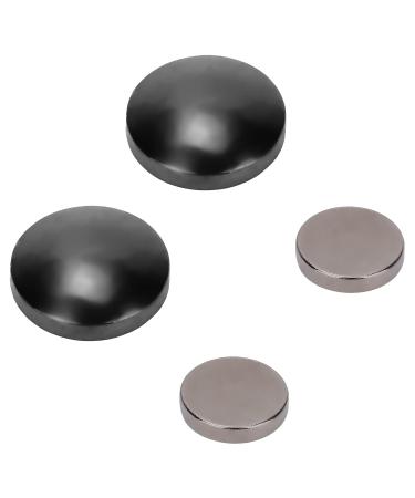 Organic Magnetic Healthcare Earrings for Weight Loss & Acupuncture - Non-Piercing Ear Clips for Men & Women (Black Foil) - Buy Online on GoSupps.com