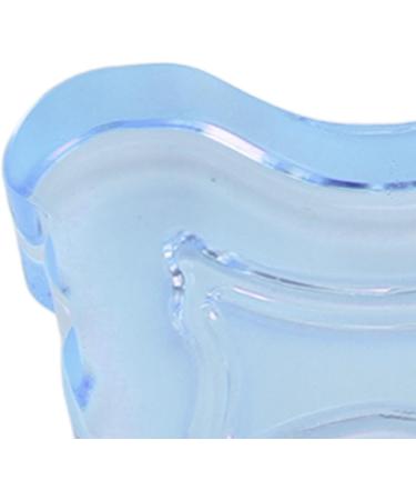 Nail Pen Washing Cup Crystal Glass Liquid Cups Nail Crystal Bowl Thickened Manicure Brush Washing Holder with Lid Glassware Tools for Nail Art Manicure (Blue) - Buy Online on GoSupps.com