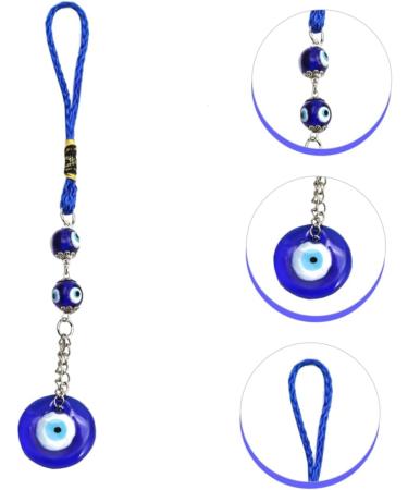 Zerodeko Key Chain Car Ornament Blue Eye Hamsa Turkish Hanging Ornament Devil Eye European and American House - Buy Online on GoSupps.com