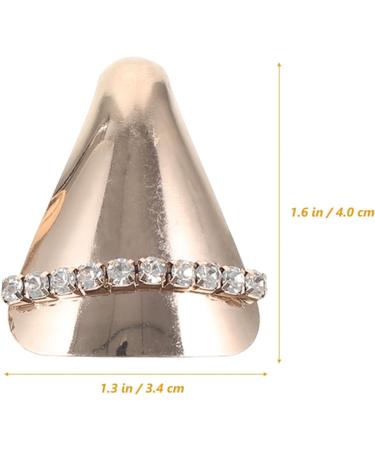 Holibanna Metal High Heel Tip Covers - Pointed Toe Cap Decorations for Pumps | Golden Shoe Protection Charms - International Shipping Available - Buy Online on GoSupps.com