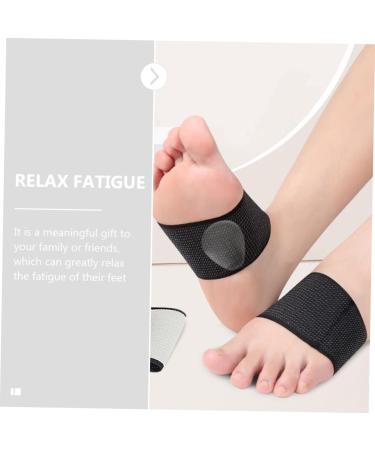 GLEAVI Arch Support Sleeves for Men & Women - Comfortable Foot Pad Portable & Breathable Ideal for Outdoor Use - 1 Pair Black (11.6x6cm - Buy Online on GoSupps.com