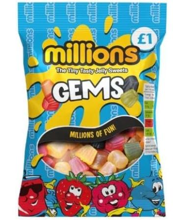 Millions Gems 6 x 120g Delicious Special For Easter Tasty And Twisty Treat Gift Hamper Christmas Birthday Easter Gift Sold By Kidzbuzz