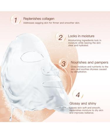Le Vanity Bio Collagen Mask - Korean Hydrating Facial Mask | Overnight Glow | Shop Internationally - Buy Online on GoSupps.com