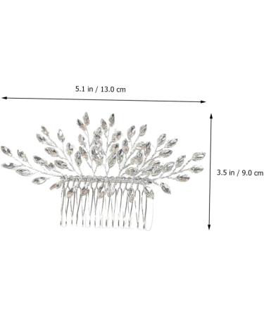 FRCOLOR Hair Comb Bridesmaid Hair Accessories Pearl Hair Accessories Flower Hair Clips for Women Hair Accessories for Women Pearl Tiara Women's Iron Rhinestones Rhinestone Hair - Buy Online on GoSupps.com