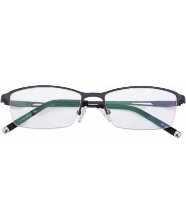 Metal Half Rim Anti-Blu-Ray Computer Reading Glasses +0.75 Strengths Black Frame Readers Eyewear - Buy Online on GoSupps.com