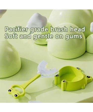 YVOETN Kids U-Shaped Toddler Toothbrush | Food Grade Soft Silicone Brush | Manual Training Toothbrush 360 Design | Ages 2-6 - Buy Online on GoSupps.com