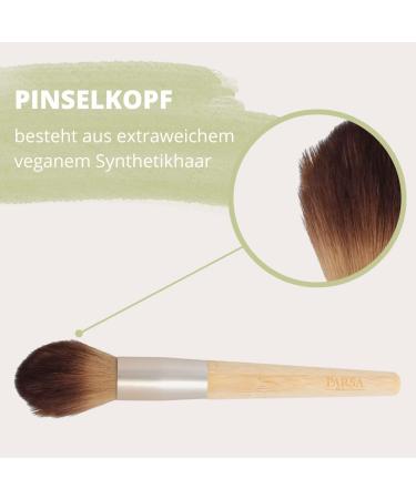 PARSA BEAUTY Blusher Brush | Eco-Friendly Makeup Brush Made from FSC -Certified Bamboo | Sustainable Fast-Growing Bamboo Blusher Brush - Buy Online on GoSupps.com