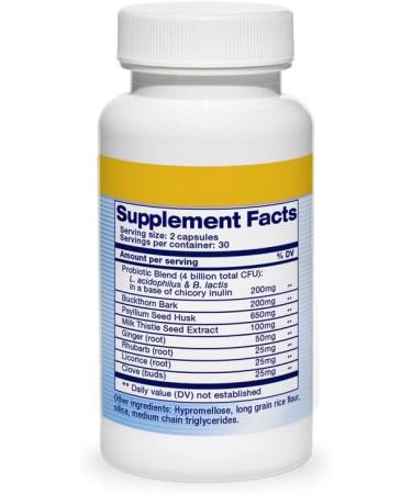 Natural Daily Detox Cleanser - Colon Cleanser for Weight Flush Bowel Movement Supplements for Stomach Bloating Promotes Digestive Health Premium Cleanse Formula for Men and Women 60 Count - Buy Online on GoSupps.com