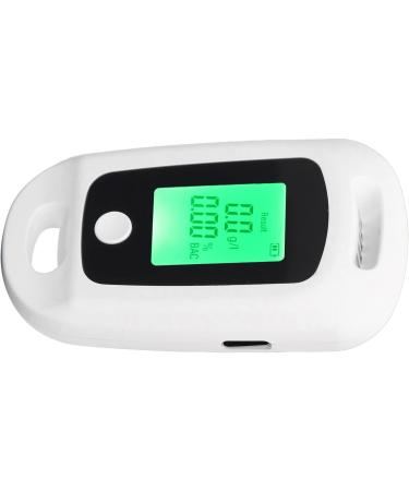 Rechargeable Alcohol Tester Three Color Indication Portable Breathalyzer with Hanging Hole Design USB Charging for Personal Use (White) - Buy Online on GoSupps.com