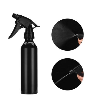 Portable Aluminium Alloy Spray Bottle 250ml - Black Hair Water Sprayer for Barbers | International Shipping - Buy Online on GoSupps.com