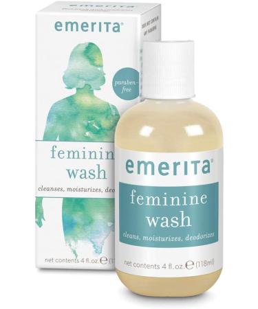 Emerita Feminine Cleansing & Moisturizing Wash - Aloe & Chamomile - 4 oz - Buy Online on GoSupps.com