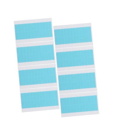 VINTORKY 8 Sheets Seamless Hair Extensions Hair Ties for Women Double Sided Extension Tape Hair Extension Holder Two Sided Tape Lace Wig Tape Double Sided Film Women's Pu No Trace