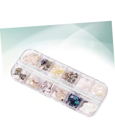 FRCOLOR Storage Box sequin outfit kit de manicura sequin suit nail nail decoration nail Jewelry kit nail nail Accessories manicure semicircle shell Storage Boxes - Buy Online on GoSupps.com