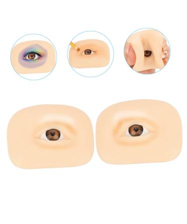 Balacoo 1 Set Makeup Practice Skin Eyeshadow Simulated Eye Makeup Skin Makeup Skin Mold Silicone Board Blank - Buy Online on GoSupps.com