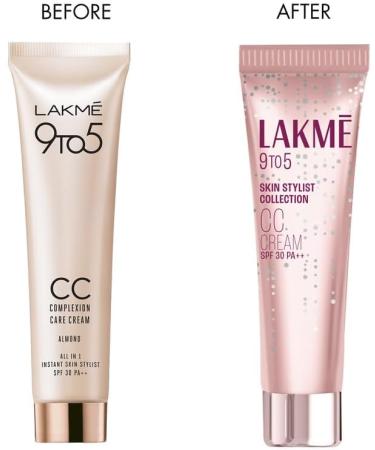 Lakme 9 to 5 Complexion Care CC Cream Almond 30g - Buy Online on GoSupps.com