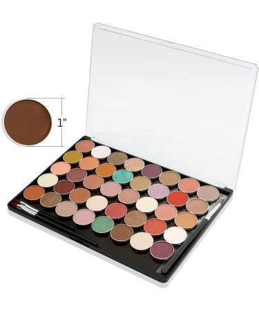 XL Large Magnetic Makeup Eyeshadow Palette - DIY Blush & Eyeshadow with Clear Cover & 20 Adhesive Stickers - International Shipping Available - Buy Online on GoSupps.com